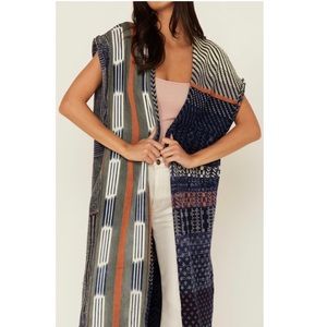 Free People Multicolor Patterned Vest